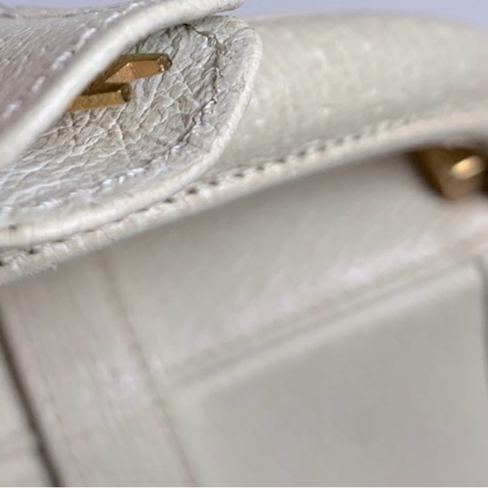 Nettie Rosenstein Vintage 1950s Handbag Creme with Gold
Key Lock Satchel Rare - Picture 2 of 15